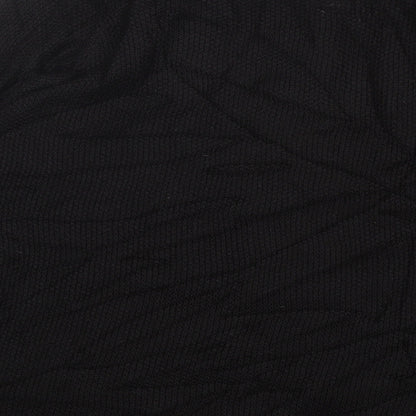 H&M Womens Black  Acrylic Pullover Sweatshirt Size M