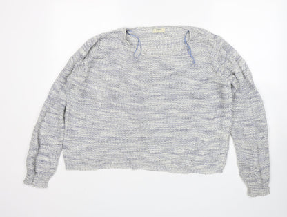 Womens UK Size L Papaya Blue Pullover Jumper