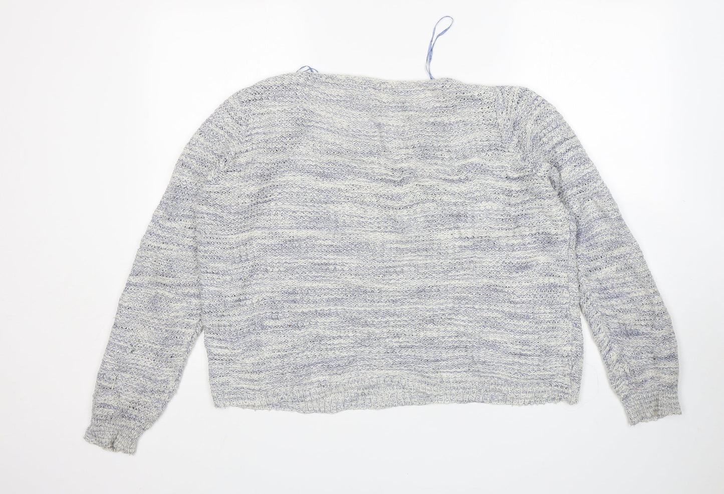 Womens UK Size L Papaya Blue Pullover Jumper