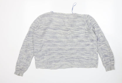 Womens UK Size L Papaya Blue Pullover Jumper