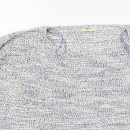 Womens UK Size L Papaya Blue Pullover Jumper