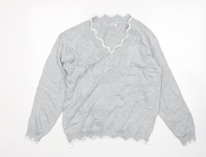 Womens UK Size M MissLook Grey Pullover Jumper