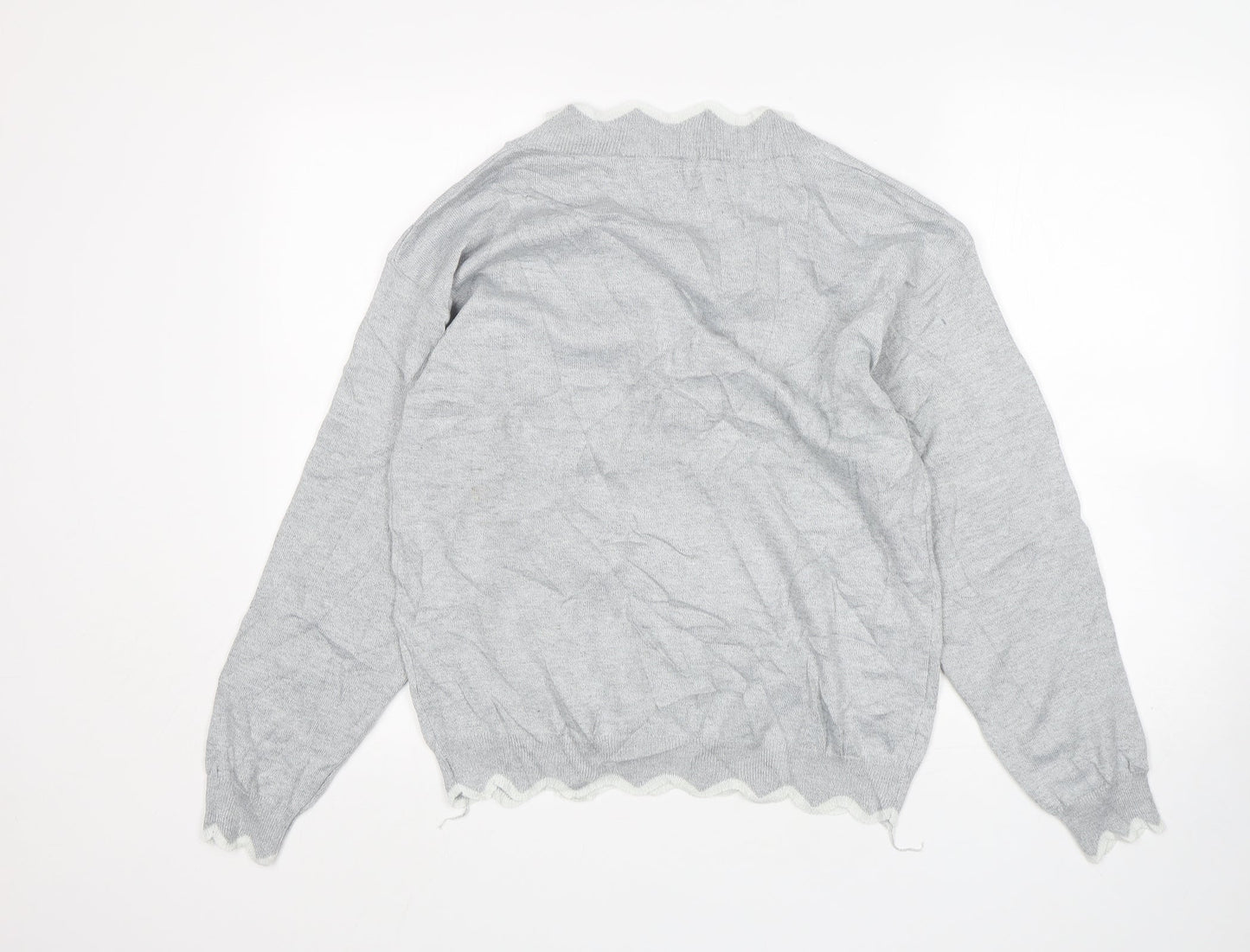 Womens UK Size M MissLook Grey Pullover Jumper