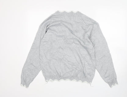 Womens UK Size M MissLook Grey Pullover Jumper