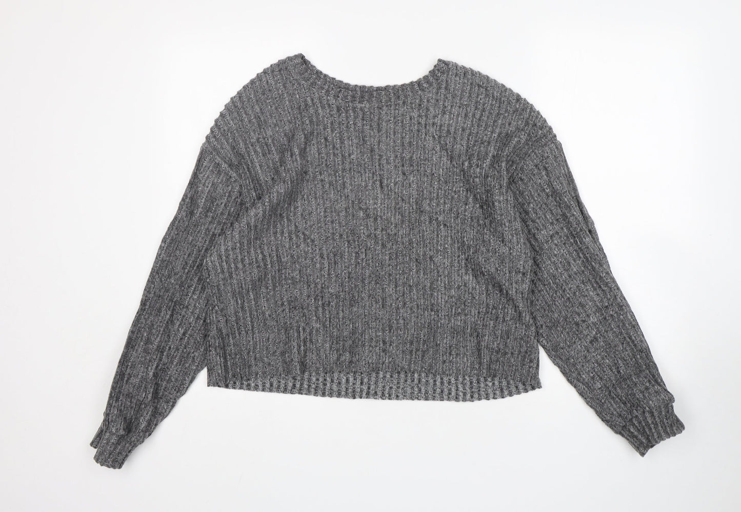 Womens UK Size S Zara Grey Pullover Jumper