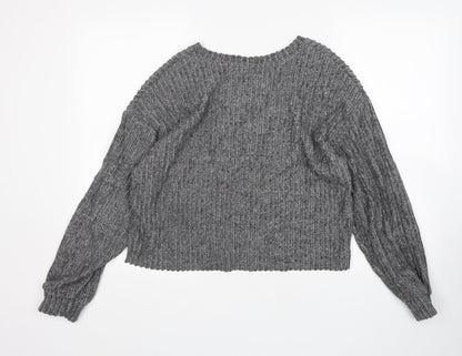 Womens UK Size S Zara Grey Pullover Jumper