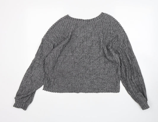 Womens UK Size S Zara Grey Pullover Jumper