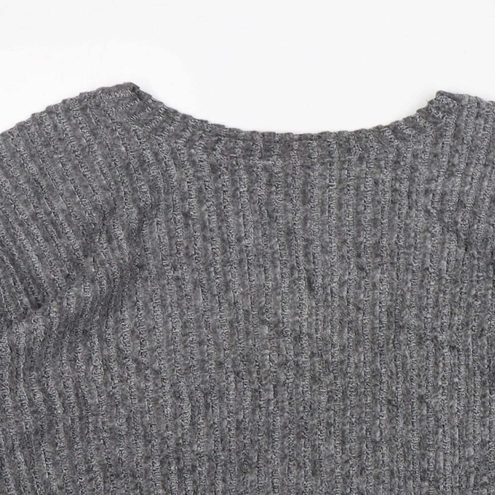 Womens UK Size S Zara Grey Pullover Jumper