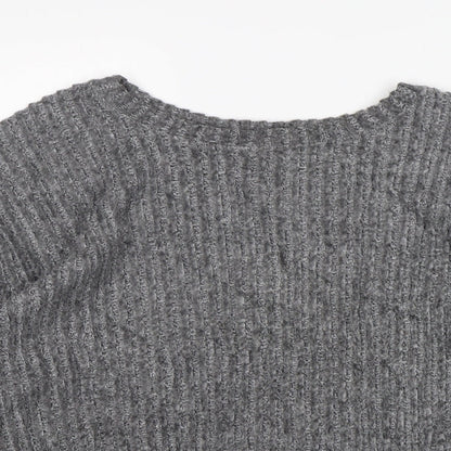 Womens UK Size S Zara Grey Pullover Jumper