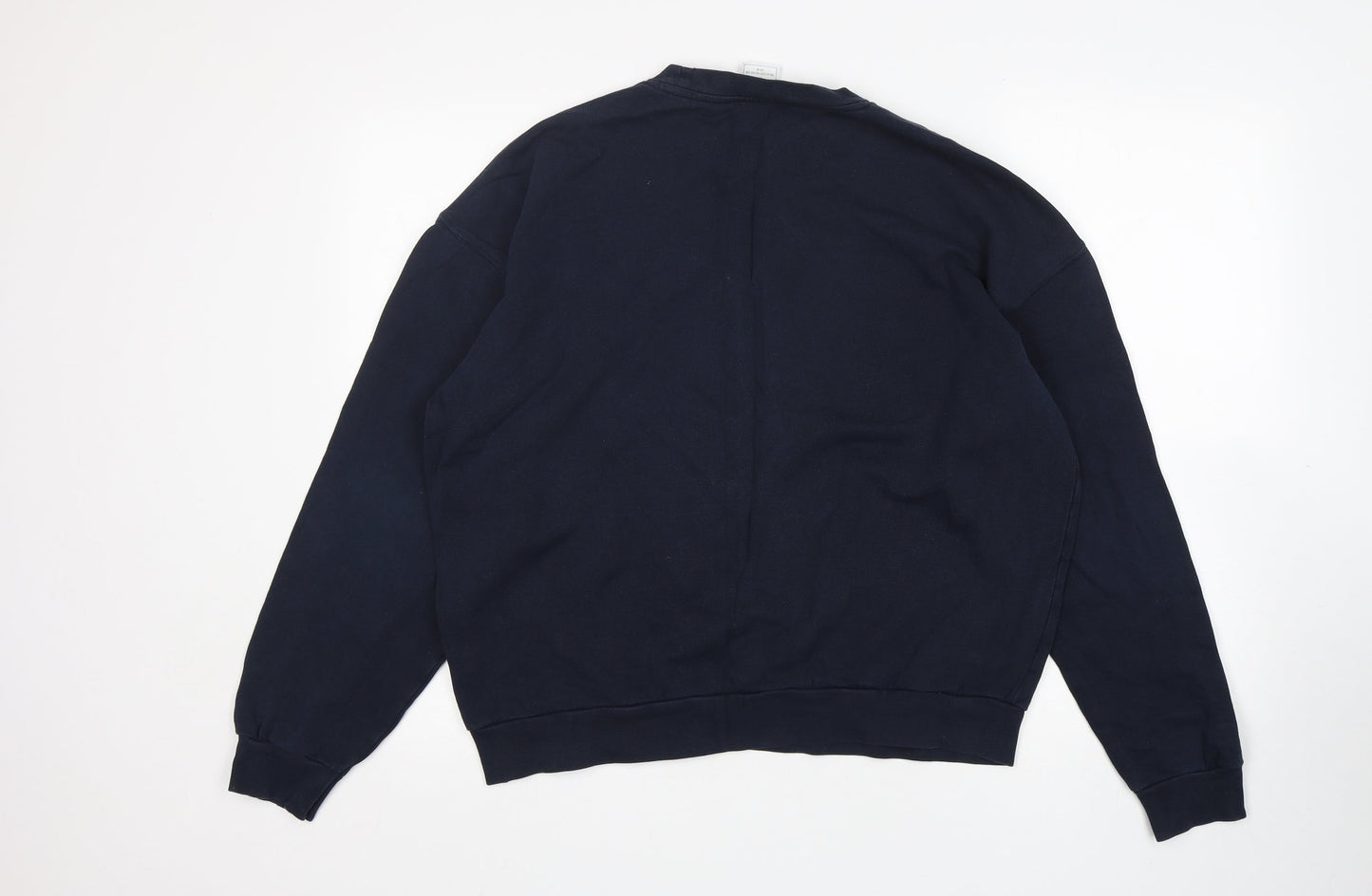 Topman Mens Blue  Cotton Pullover Sweatshirt Size M