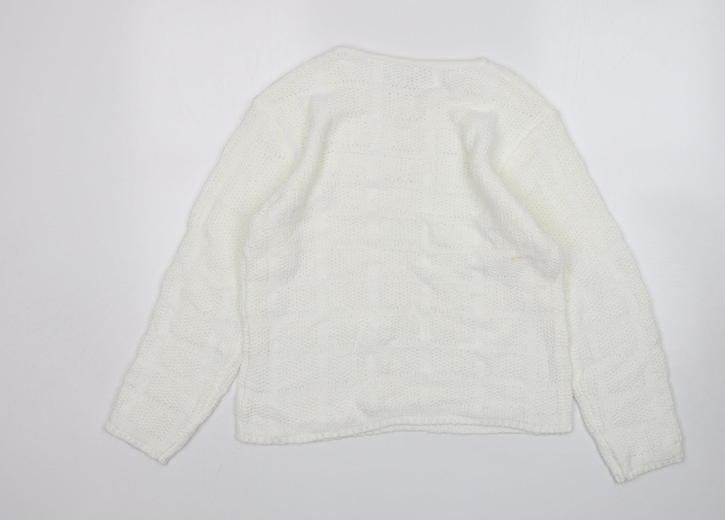 Womens UK Size L Para White Pullover Jumper
