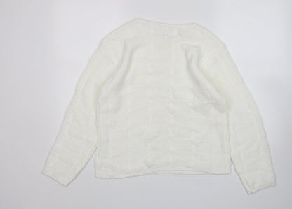 Womens UK Size L Para White Pullover Jumper