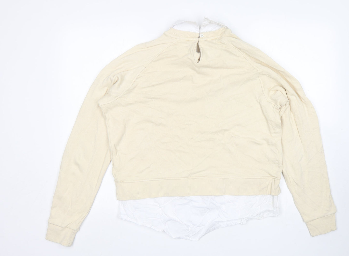 Womens UK Size M NEXT Beige Pullover Jumper