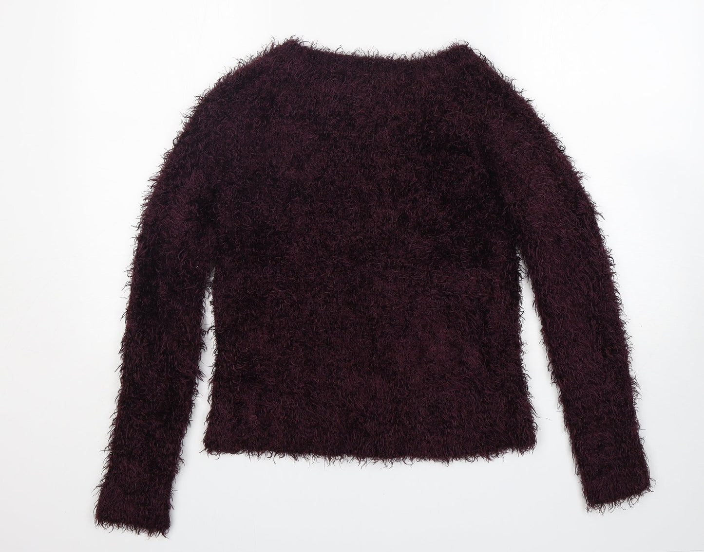 Atmosphere Womens Purple Round Neck  Polyester Pullover Jumper Size 8