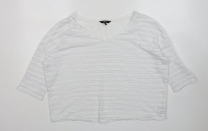 Womens UK Size 12 NEXT White Pullover Jumper