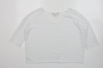 Womens UK Size 12 NEXT White Pullover Jumper