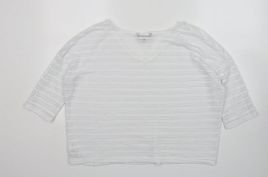 Womens UK Size 12 NEXT White Pullover Jumper