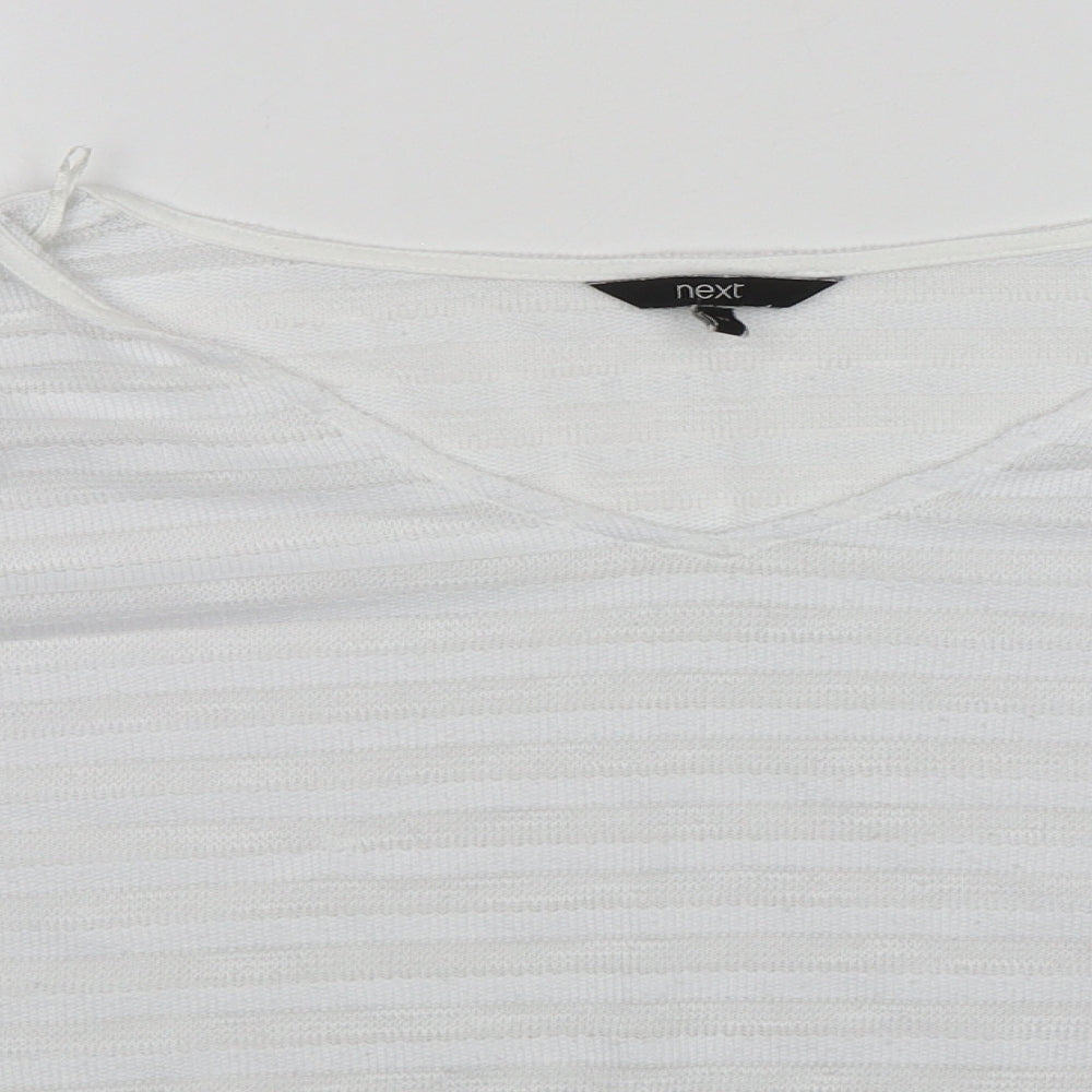 Womens UK Size 12 NEXT White Pullover Jumper