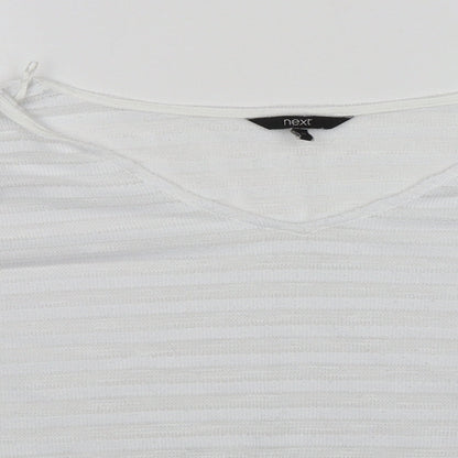 Womens UK Size 12 NEXT White Pullover Jumper