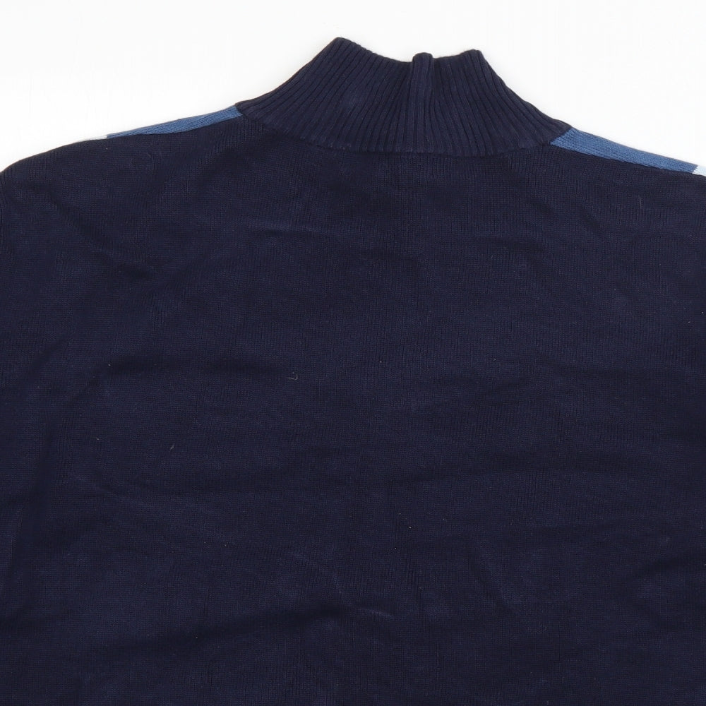 Mens UK Size L George Black Pea Coat