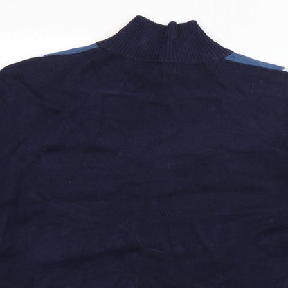 Mens UK Size L George Black Pea Coat