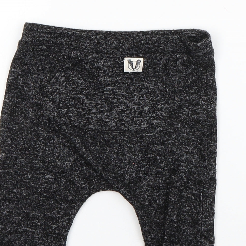 F&F Boys Grey  Polyester Jogger Trousers Size 6-9 Months
