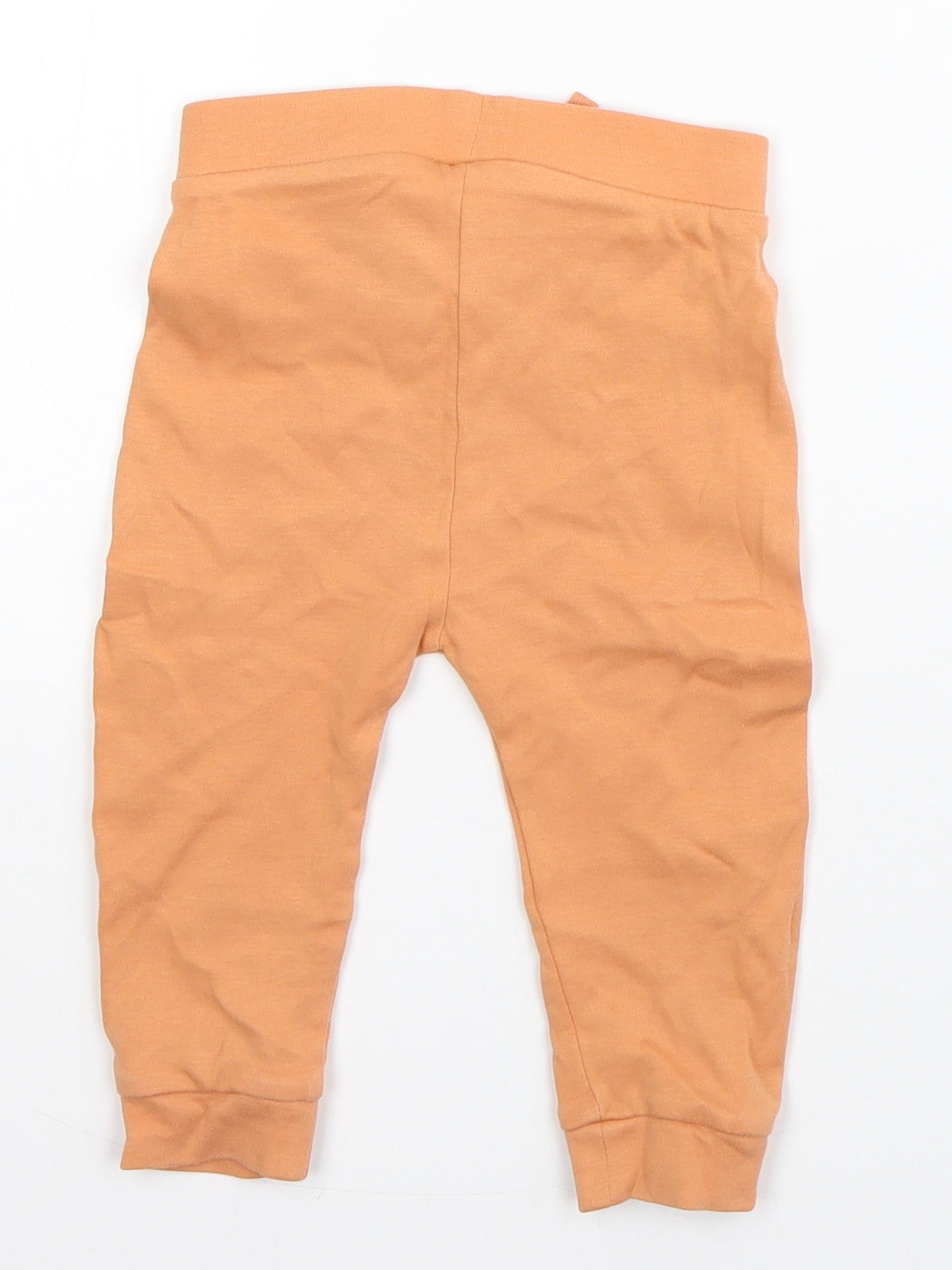 George Boys Orange  Cotton Jogger Jeans Size 9-12 Months  Drawstring