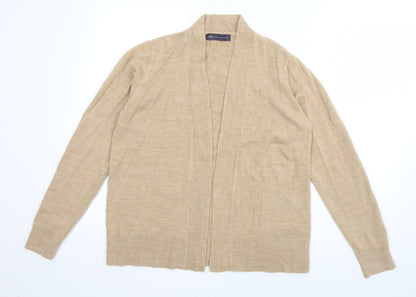 Womens UK Size M Marks and Spencer Beige Cardigan Jumper