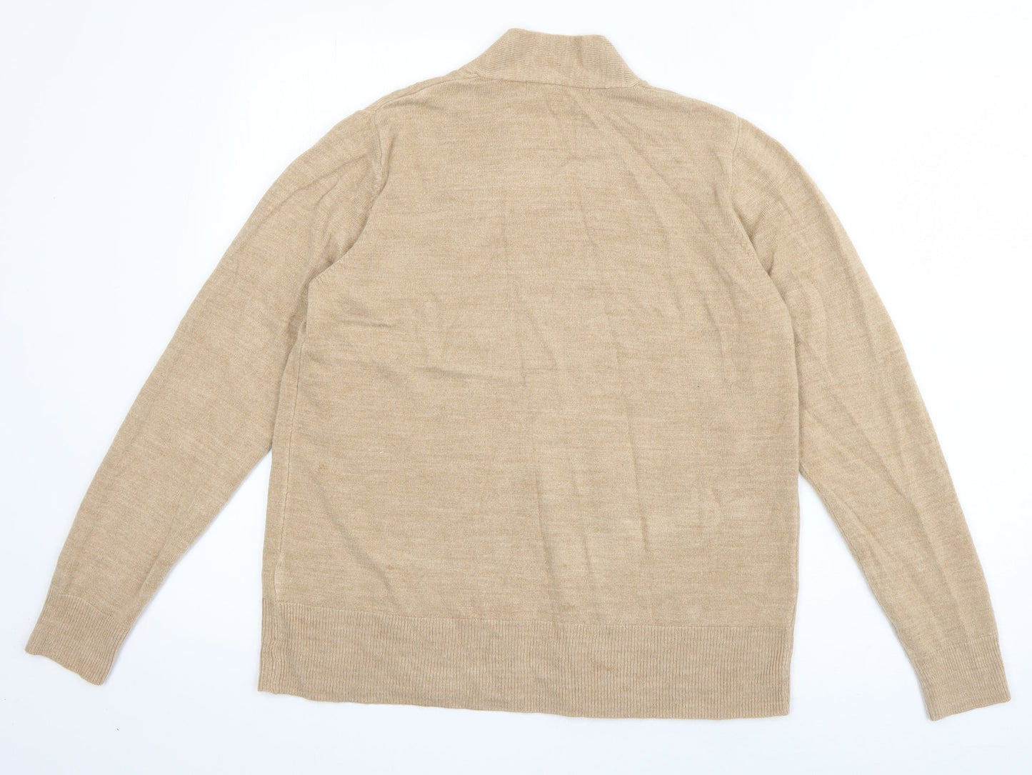 Womens UK Size M Marks and Spencer Beige Cardigan Jumper