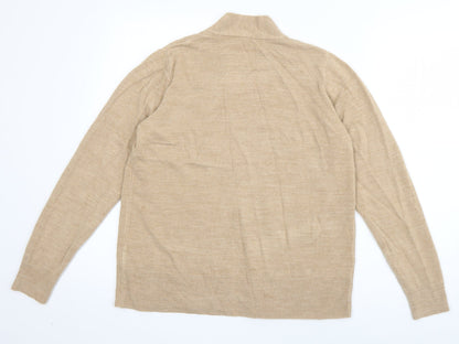 Womens UK Size M Marks and Spencer Beige Cardigan Jumper