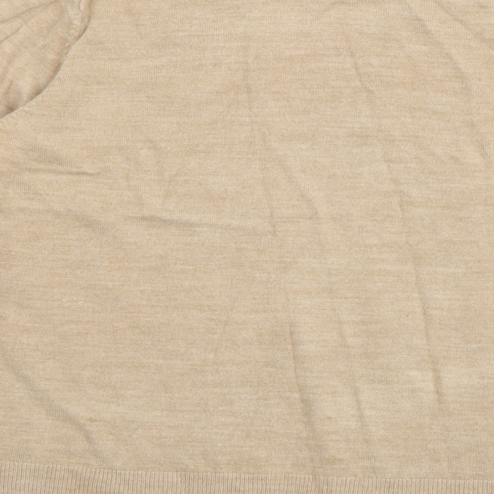 Womens UK Size M Marks and Spencer Beige Cardigan Jumper