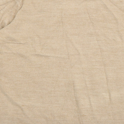 Womens UK Size M Marks and Spencer Beige Cardigan Jumper