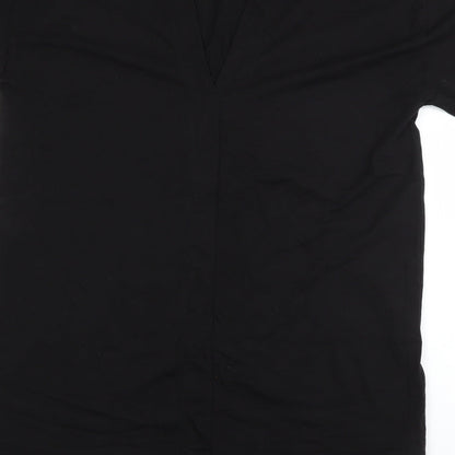Sparkle & Fade Womens Black  Cotton T-Shirt Dress  Size M  Round Neck Pullover