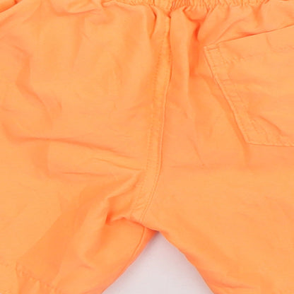 Primark Boys Orange  Polyester Sweat Shorts Size 2-3 Years  Regular Drawstring