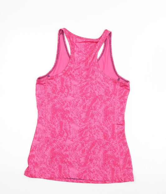 F&F Womens Pink  Polyester Basic Tank Size 10 Scoop Neck