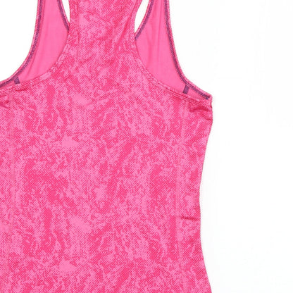 F&F Womens Pink  Polyester Basic Tank Size 10 Scoop Neck