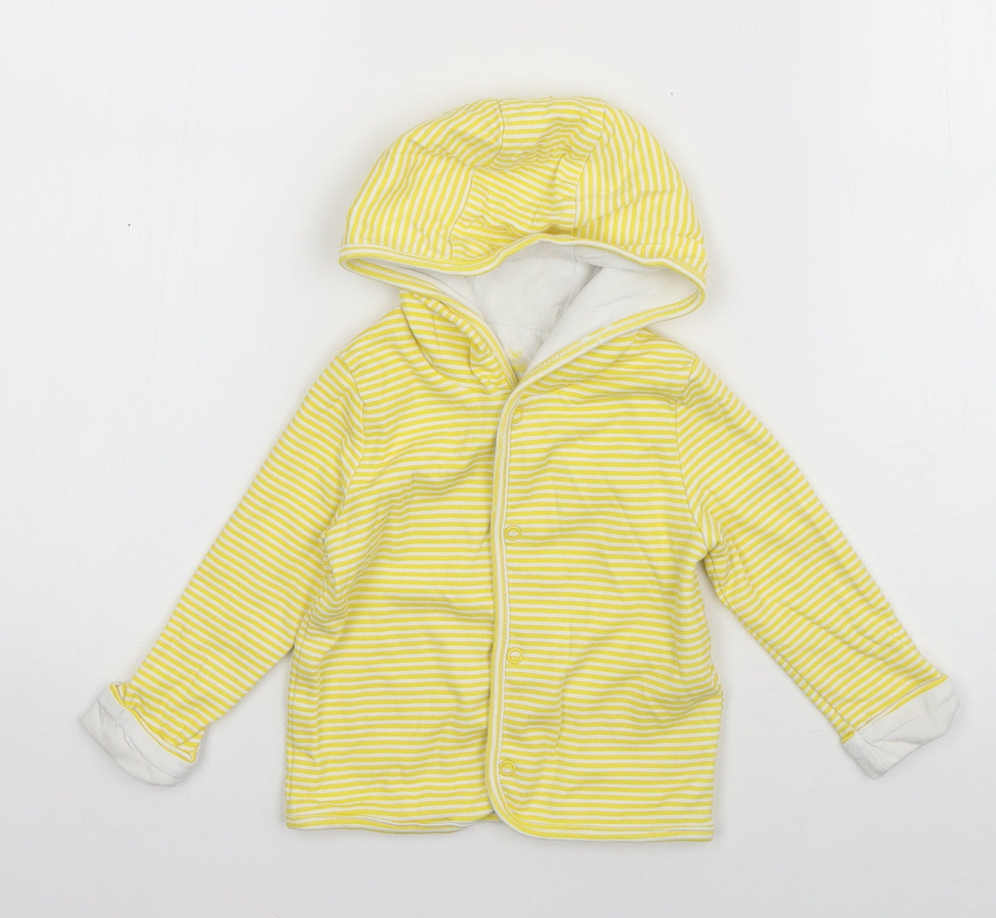 Lupilu Baby Yellow Striped  Jacket  Size 6-9 Months   Snap