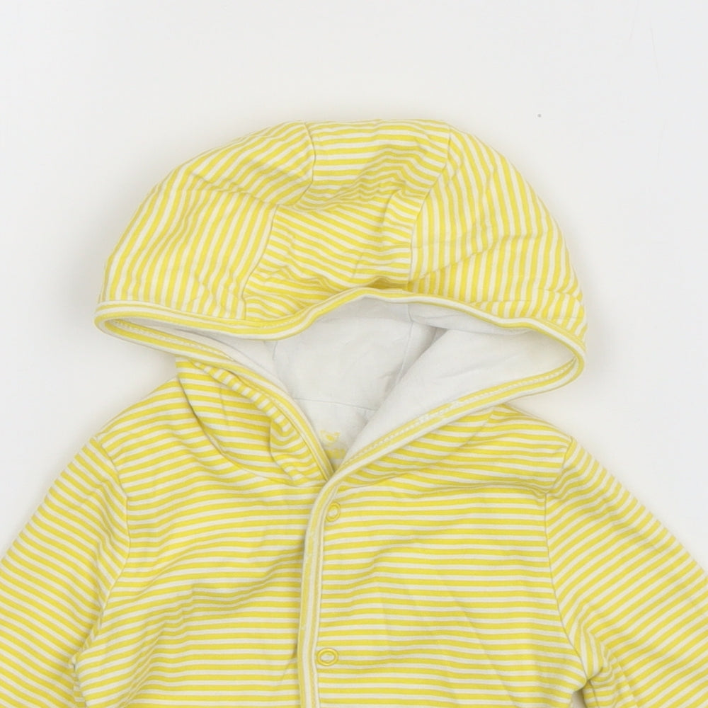 Lupilu Baby Yellow Striped  Jacket  Size 6-9 Months   Snap