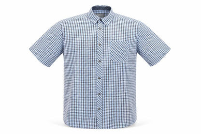 Mens UK Size L Originals Blue  Button-Up Short Sleeve Casual Shirt