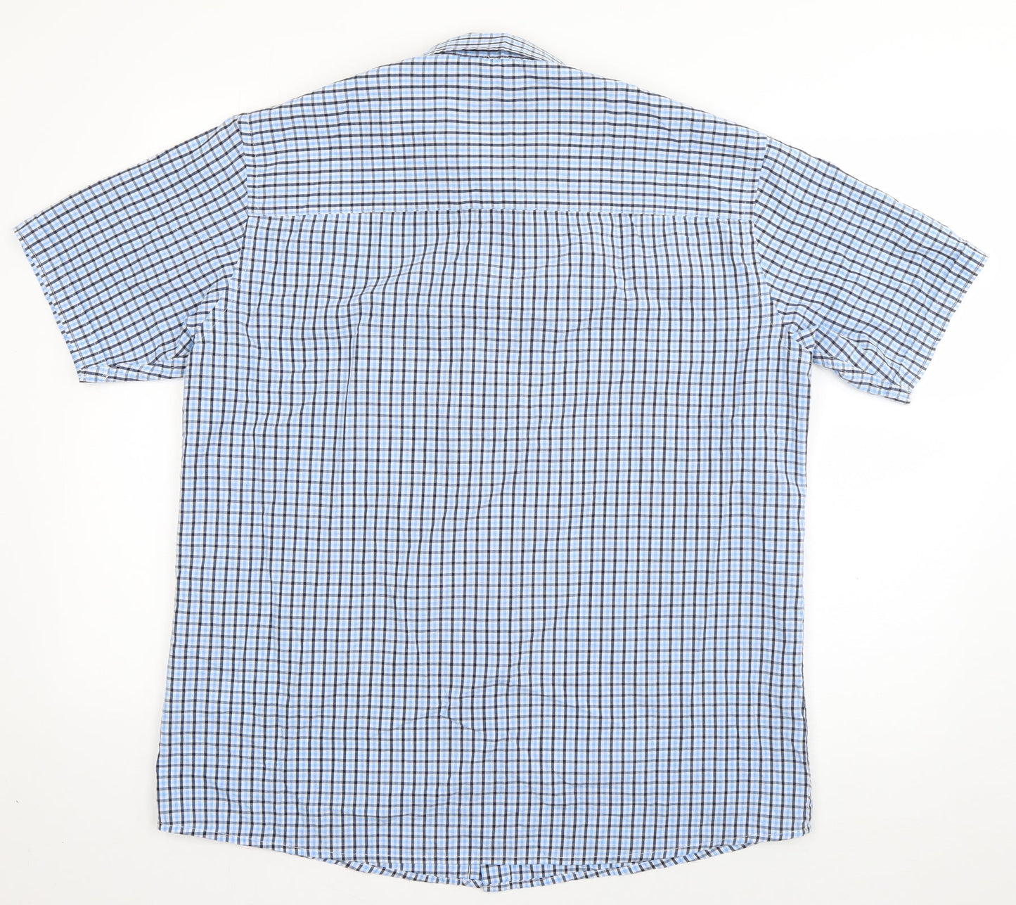 Mens UK Size L Originals Blue  Button-Up Short Sleeve Casual Shirt