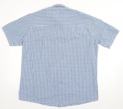Mens UK Size L Originals Blue  Button-Up Short Sleeve Casual Shirt