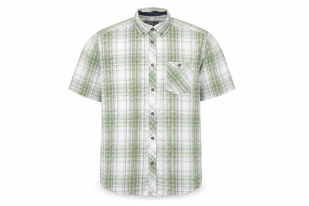 Mens UK Size L Originals Green  Button-Up Short Sleeve Casual Shirt
