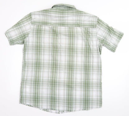 Mens UK Size L Originals Green  Button-Up Short Sleeve Casual Shirt