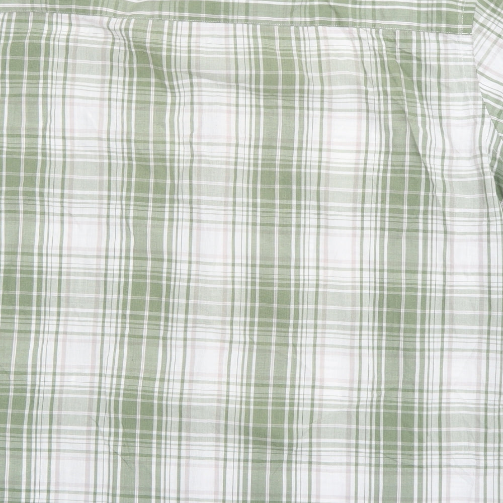 Mens UK Size L Originals Green  Button-Up Short Sleeve Casual Shirt