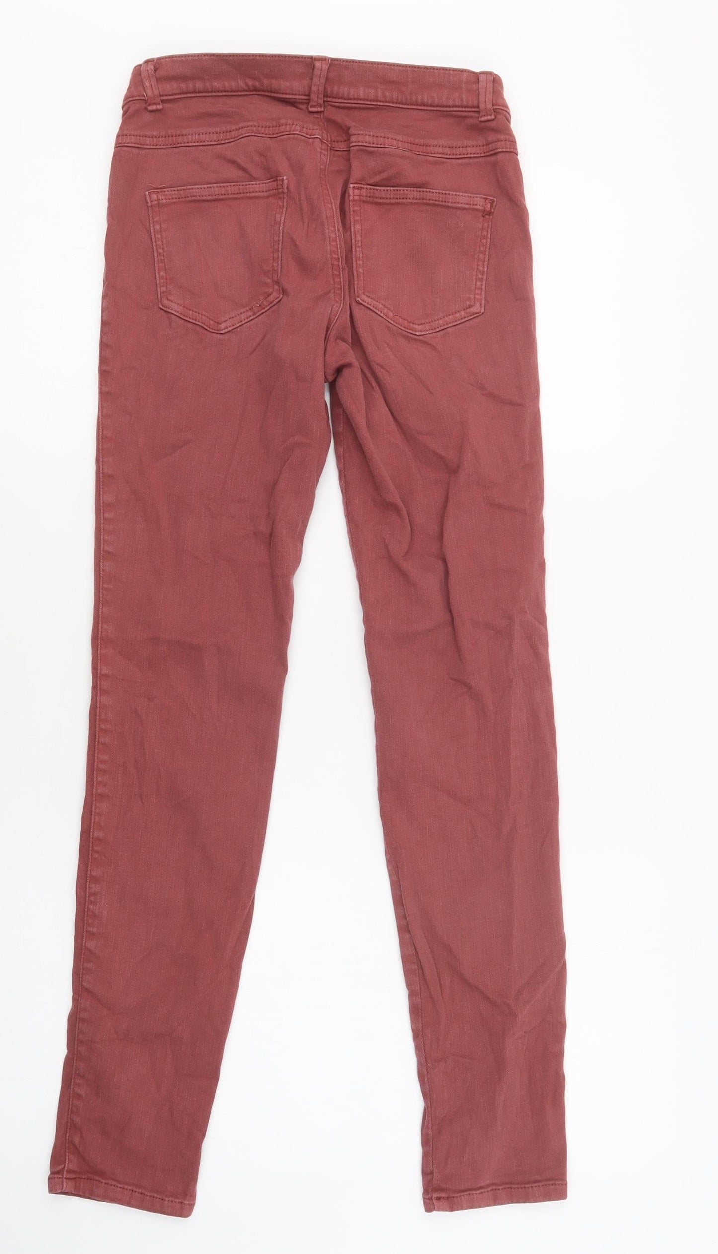 Womens UK Size 27 Sisley Regular Fit Skinny Pink Jeans