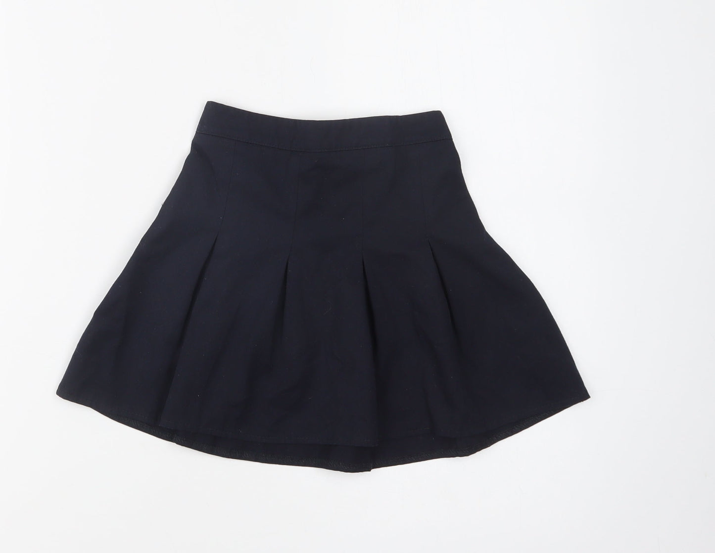 George Girls Blue  Polyester Pleated Skirt Size 3-4 Years  Regular  - School Wear