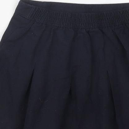 George Girls Blue  Polyester Pleated Skirt Size 3-4 Years  Regular  - School Wear