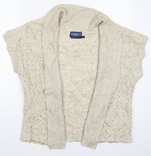 Womens UK Size L Mexx Beige Cardigan Jumper