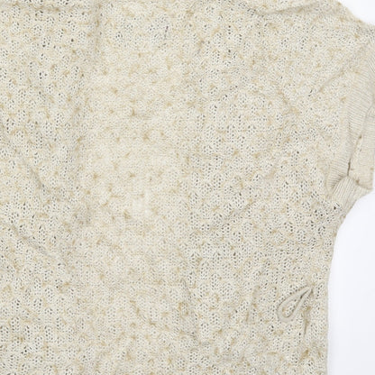 Womens UK Size L Mexx Beige Cardigan Jumper