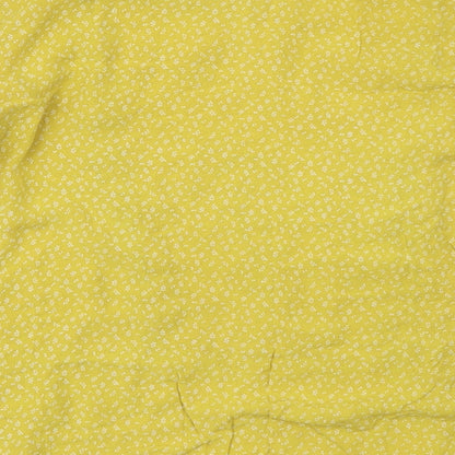 Womens UK Size 10 H&M Yellow Basic Blouse